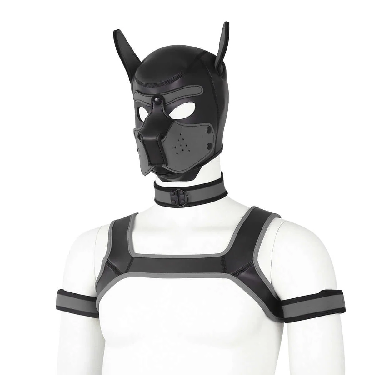 ALPHA PUP HOOD SET - Grey & Black - Image 3