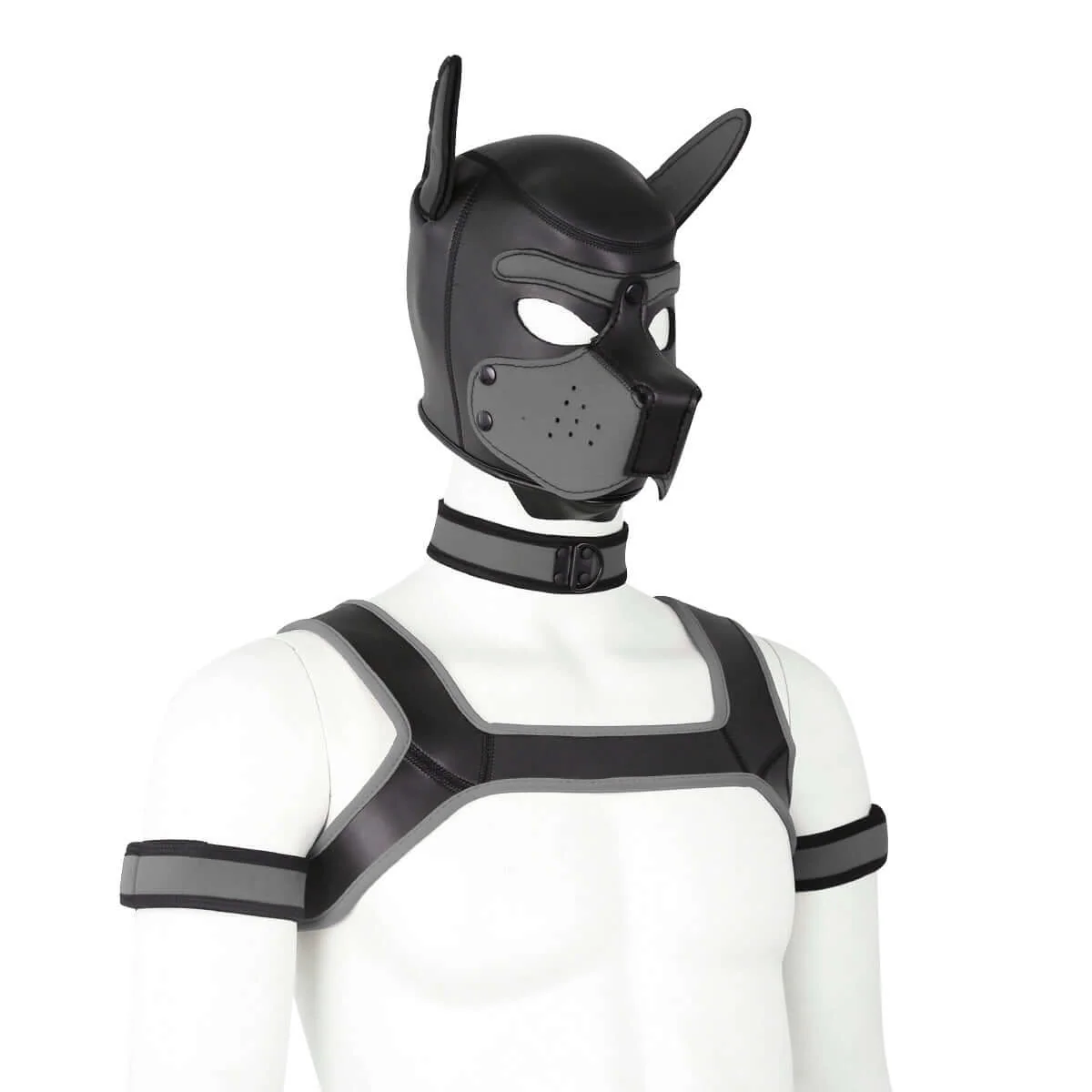 ALPHA PUP HOOD SET - Grey & Black - Image 5