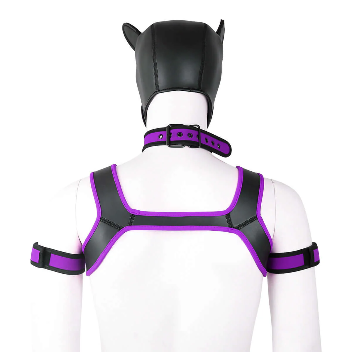 ALPHA PUP HOOD SET - Purple & Black - Image 4