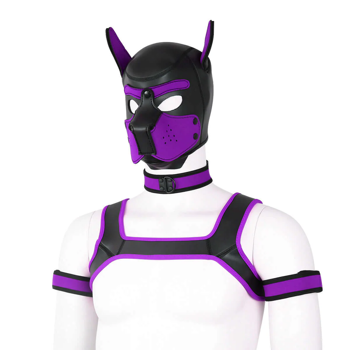 ALPHA PUP HOOD SET - Purple & Black - Image 5