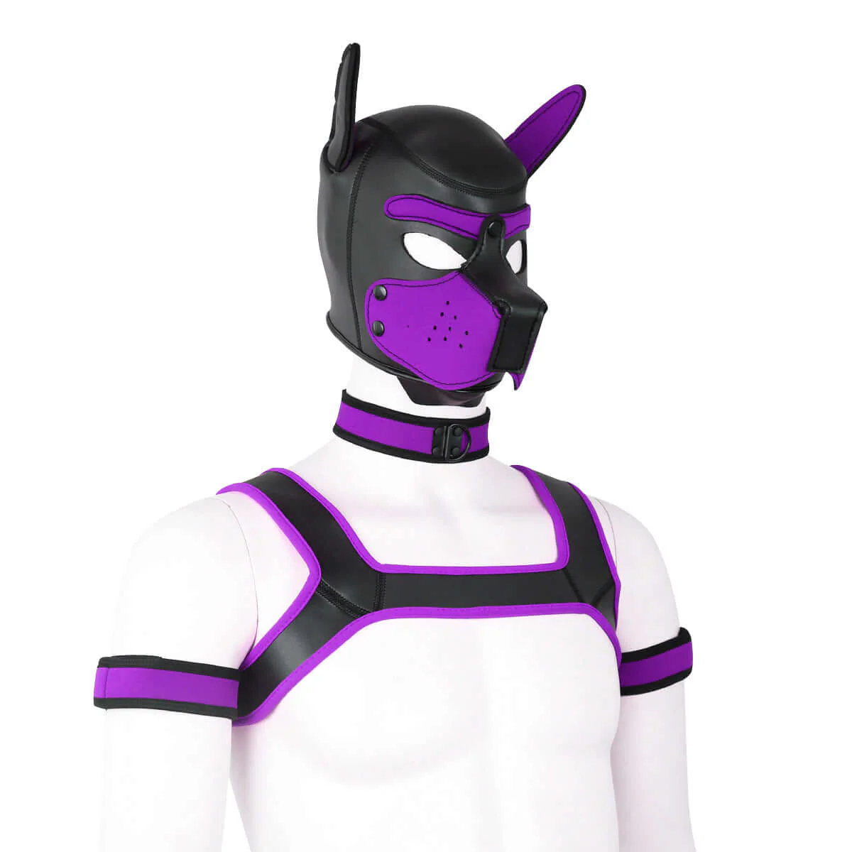 ALPHA PUP HOOD SET - Purple & Black - Image 6