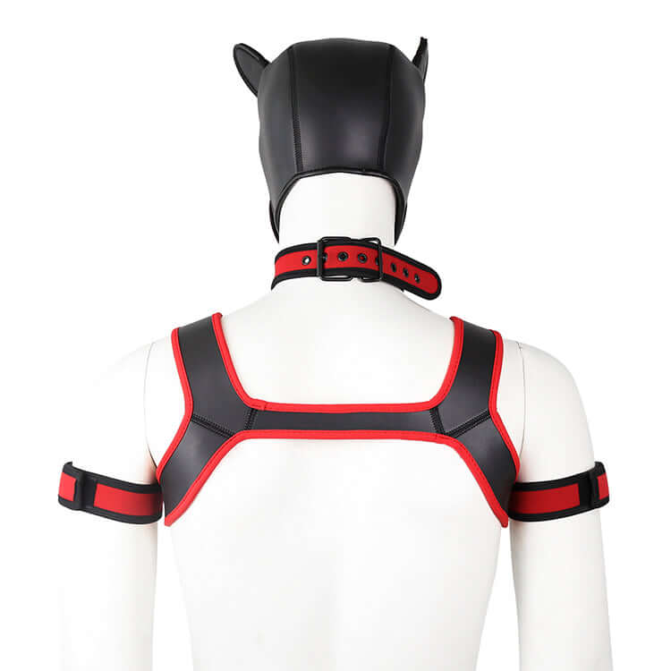 ALPHA PUP HOOD SET - Red & Black - Image 3