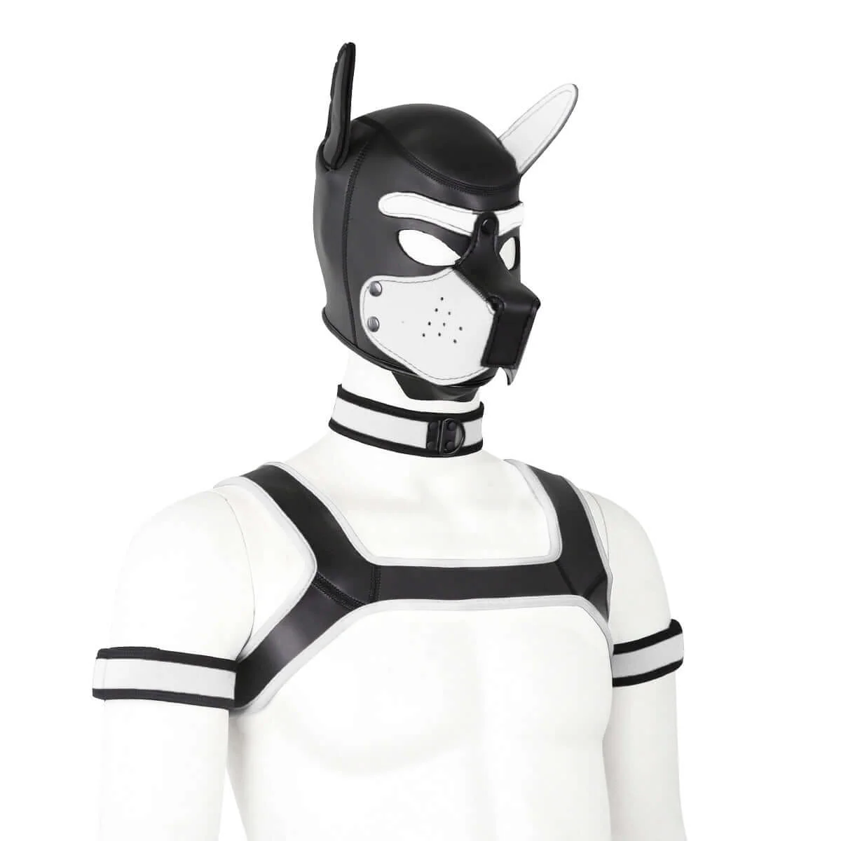 ALPHA PUP HOOD SET - White & Black - Image 8