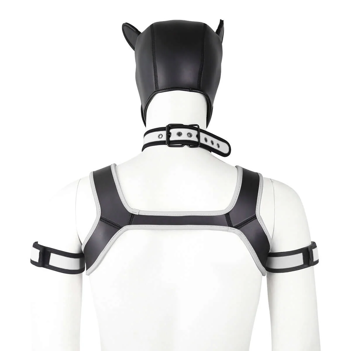 ALPHA PUP HOOD SET - White & Black - Image 9