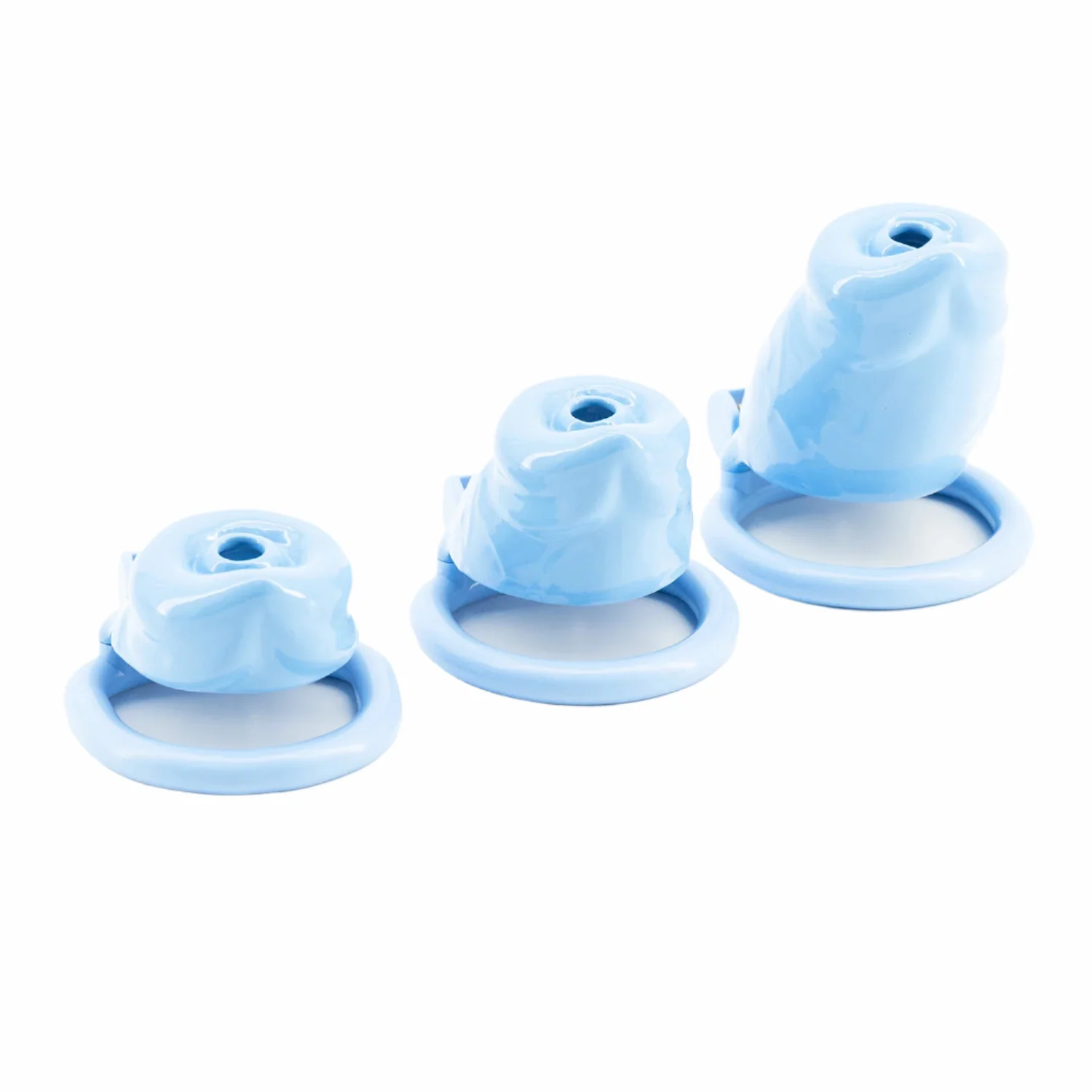 BAD PUP CHASTITY CAGE - Blue Resin - Image 5