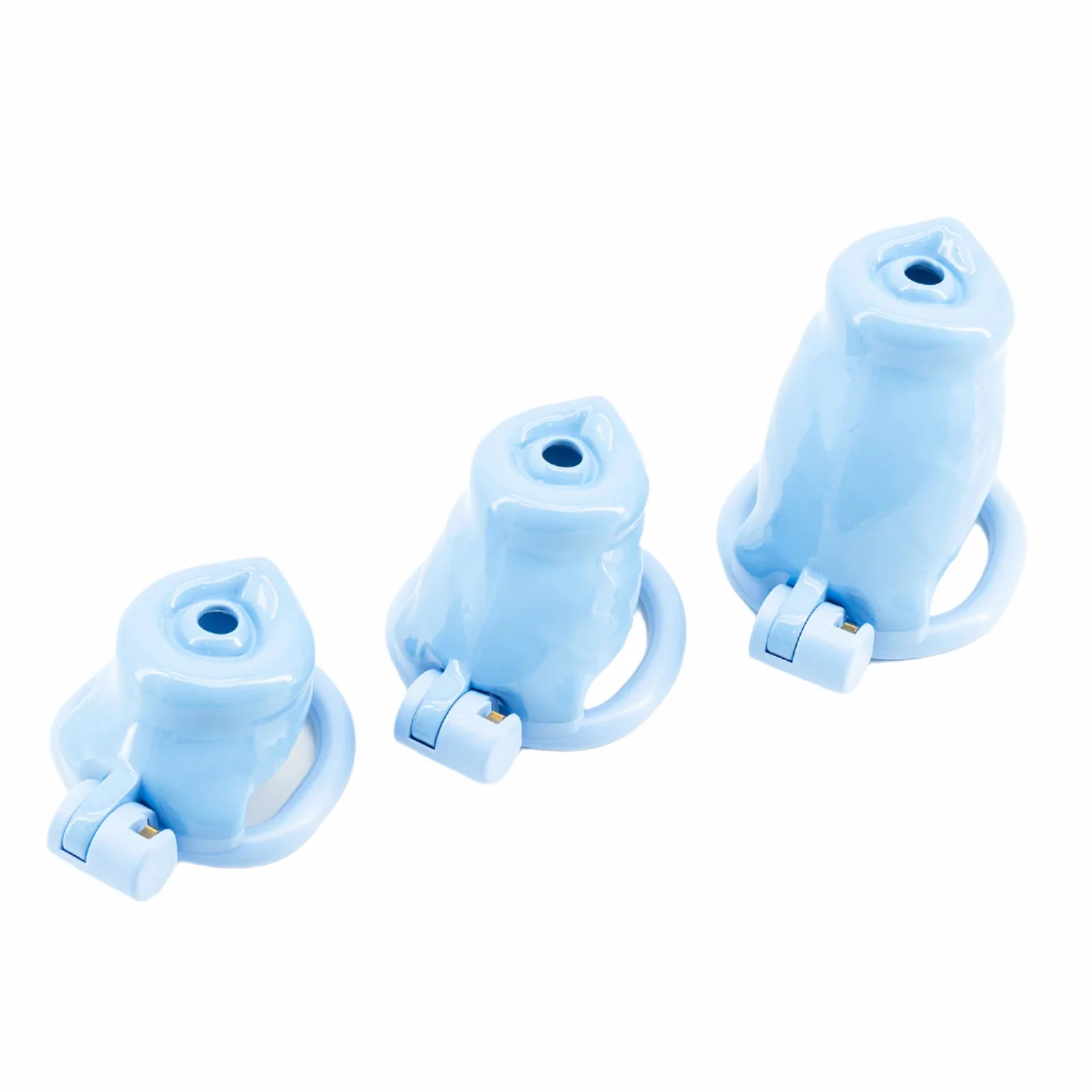 BAD PUP CHASTITY CAGE - Blue Resin - Image 6