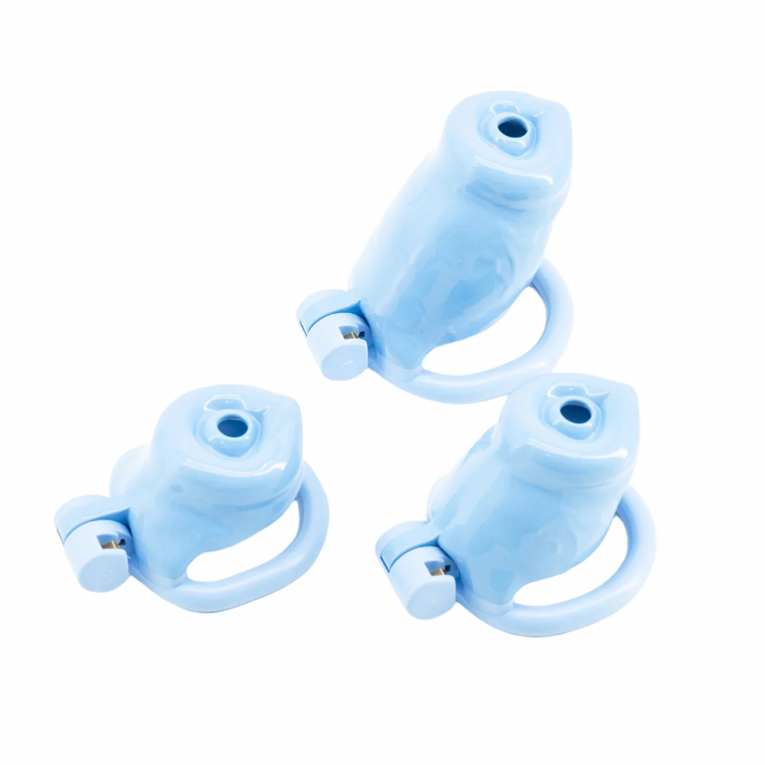 BAD PUP CHASTITY CAGE - Blue Resin - Image 7