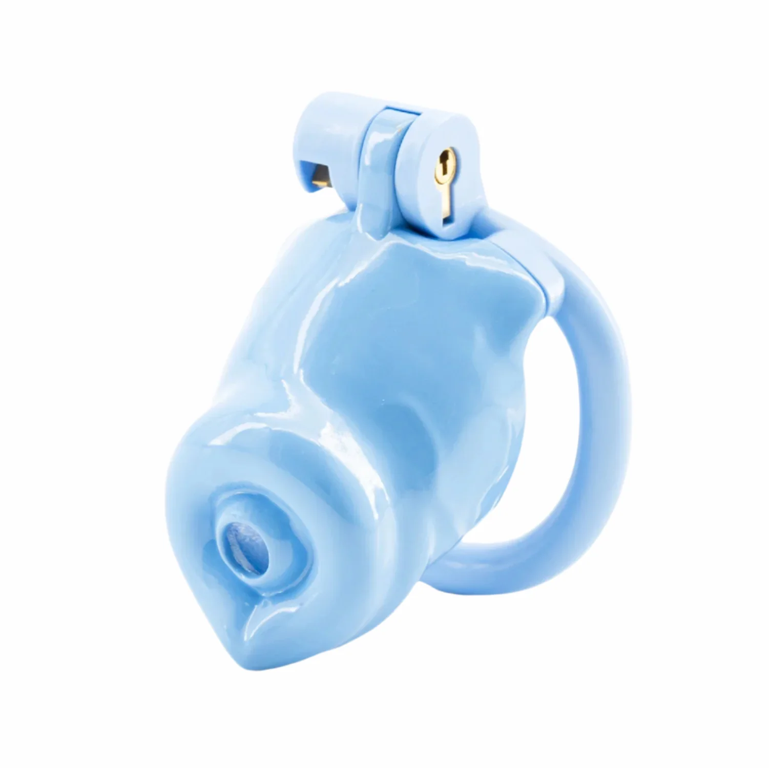 BAD PUP CHASTITY CAGE - Blue Resin - Image 9