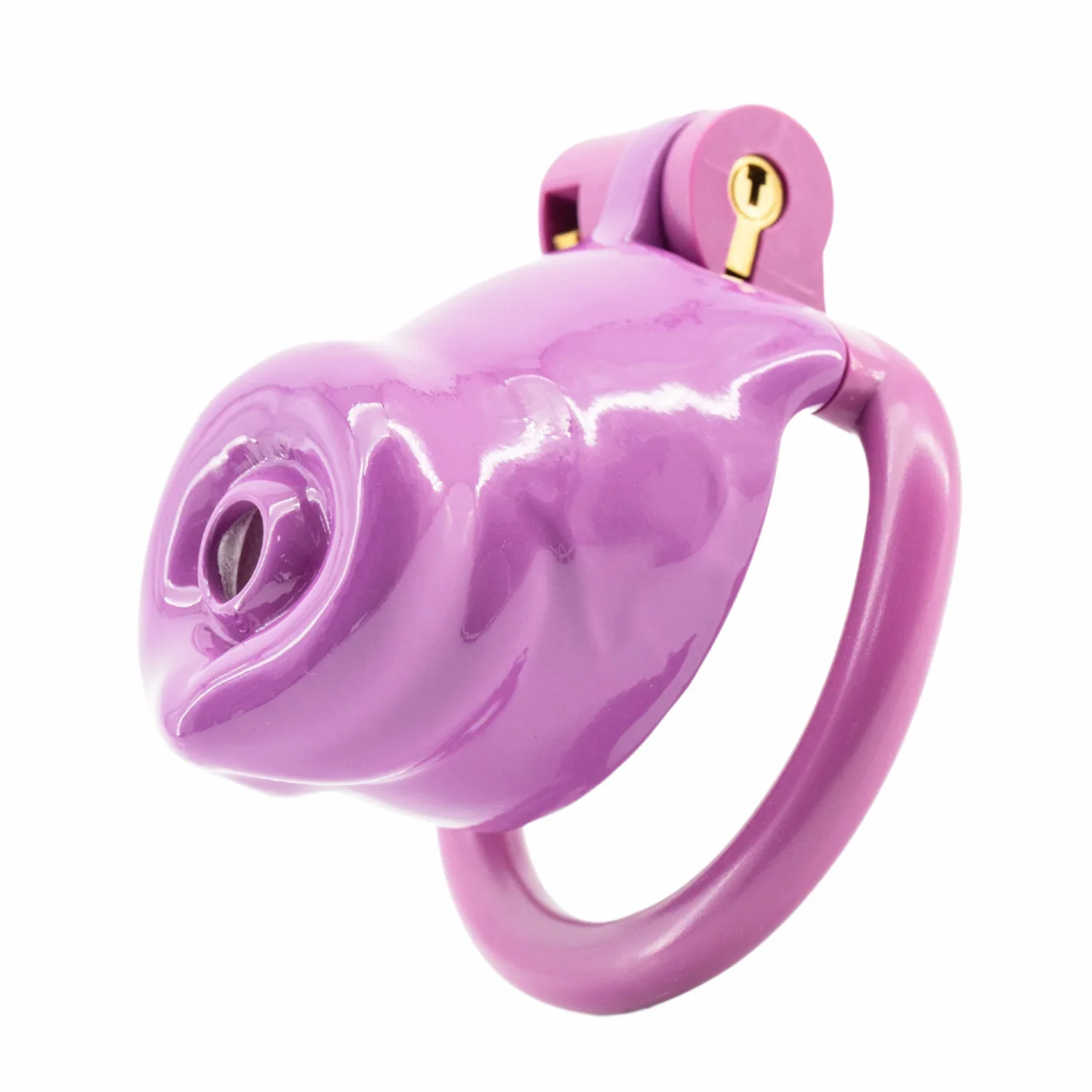BAD PUP CHASTITY CAGE - Dark Pink Resin - Image 13