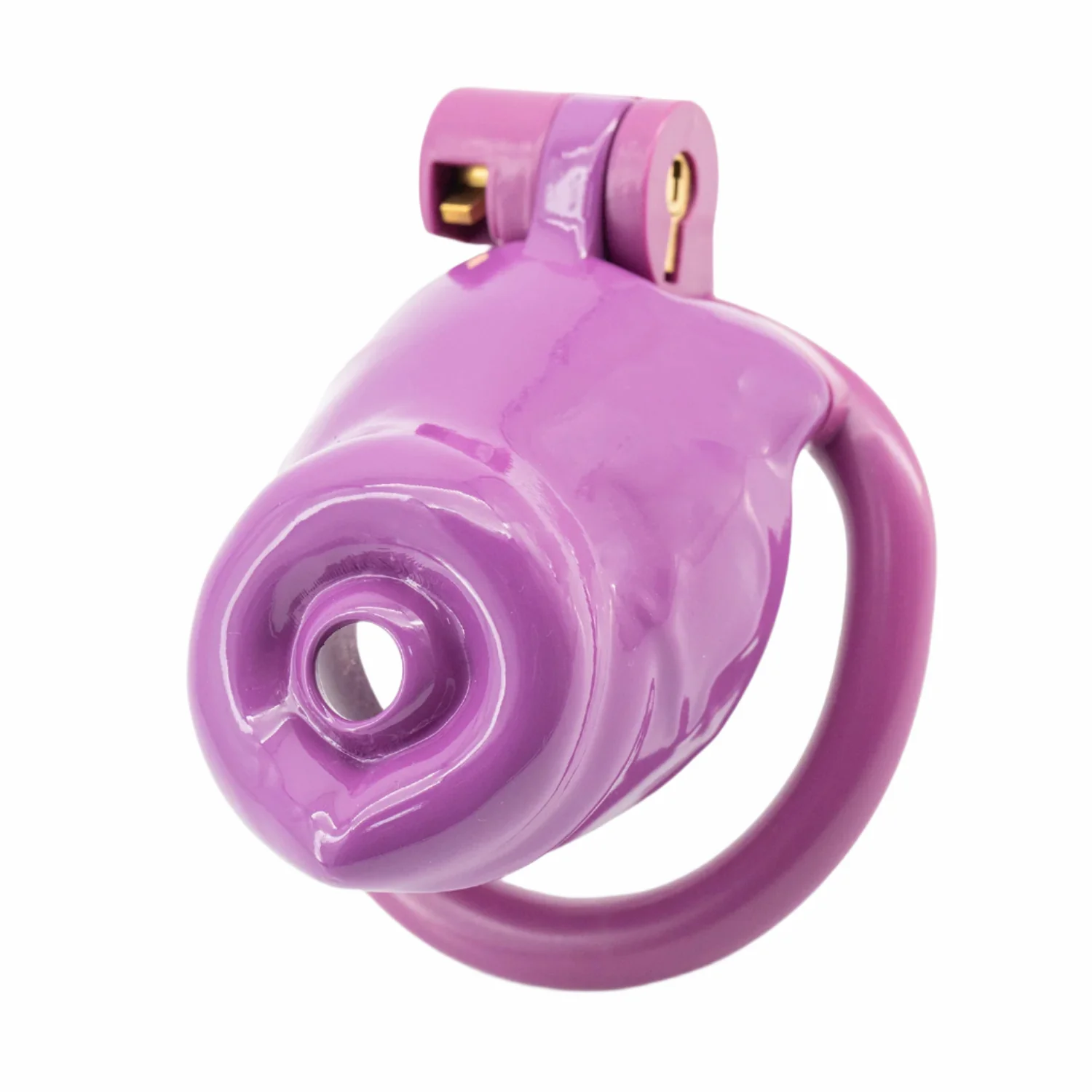 BAD PUP CHASTITY CAGE - Dark Pink Resin - Image 14