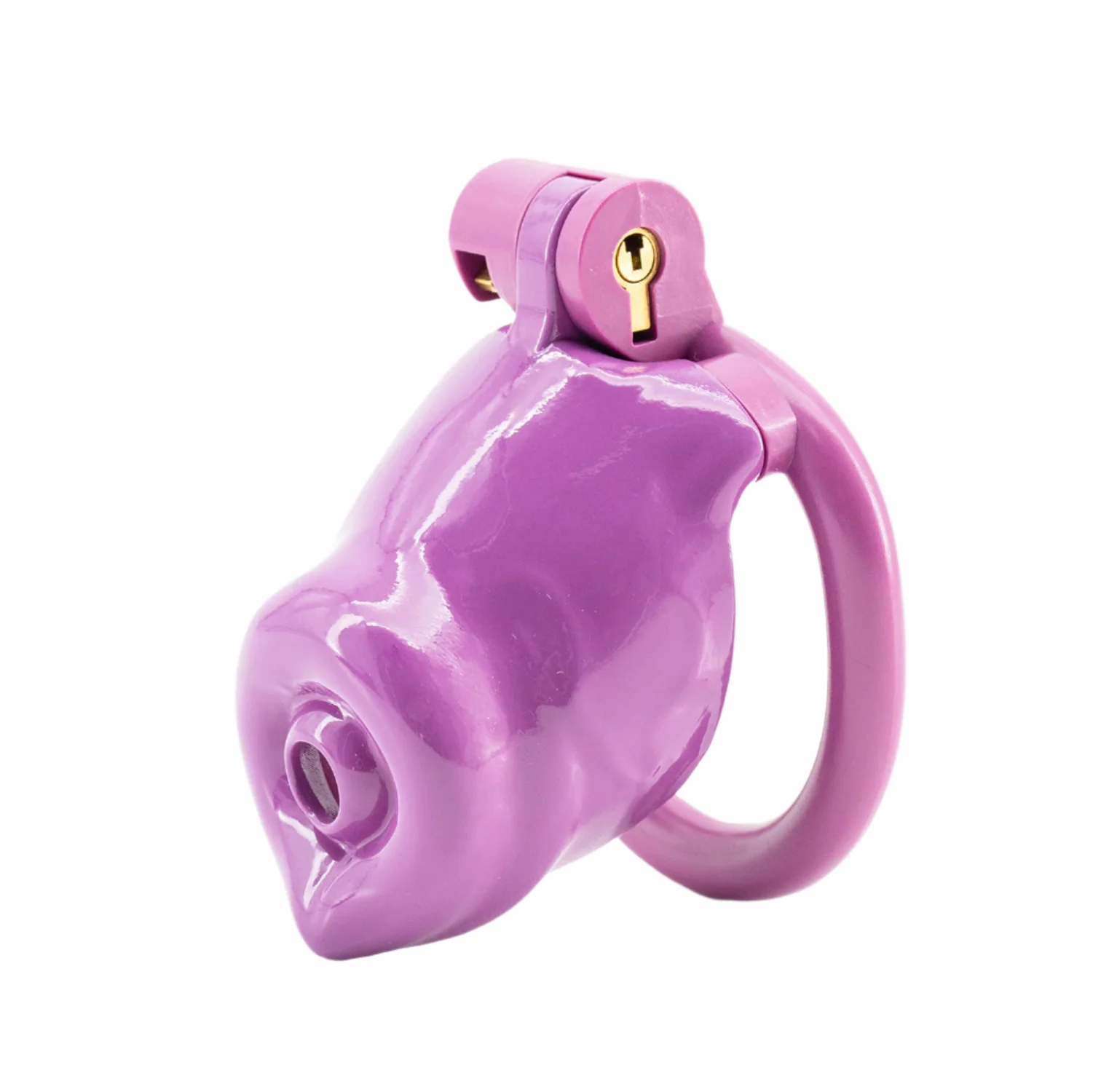 BAD PUP CHASTITY CAGE - Dark Pink Resin - Image 15