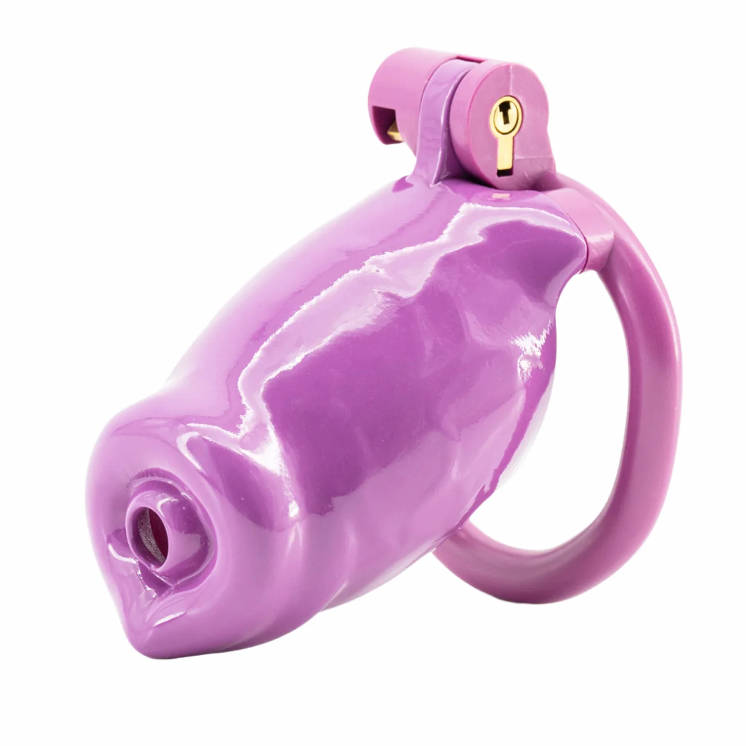 BAD PUP CHASTITY CAGE - Dark Pink Resin - Image 16