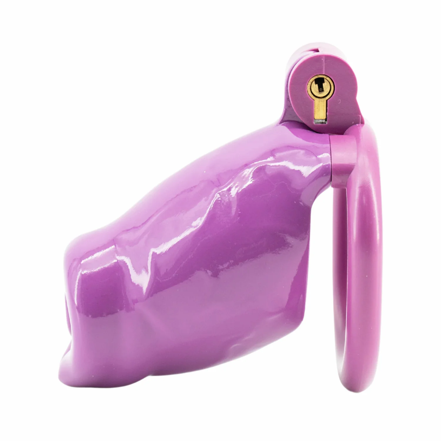 BAD PUP CHASTITY CAGE - Dark Pink Resin - Image 17