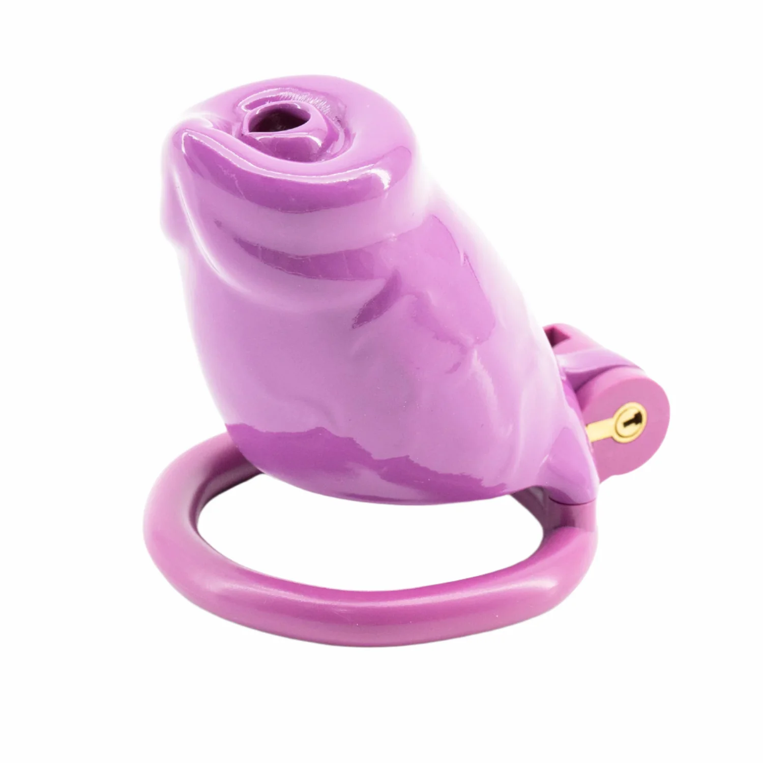 BAD PUP CHASTITY CAGE - Dark Pink Resin - Image 19
