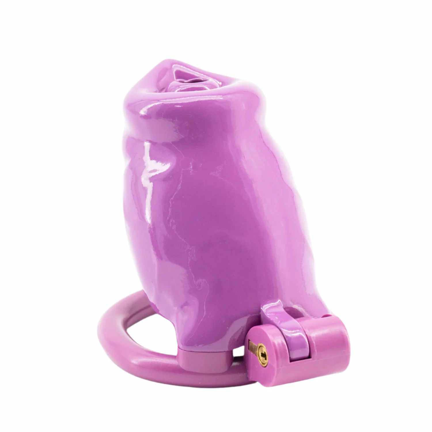 BAD PUP CHASTITY CAGE - Dark Pink Resin - Image 21