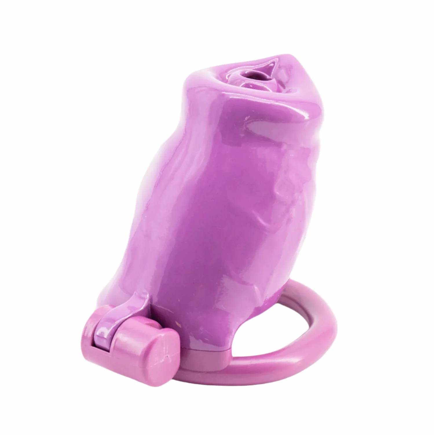 BAD PUP CHASTITY CAGE - Dark Pink Resin - Image 22