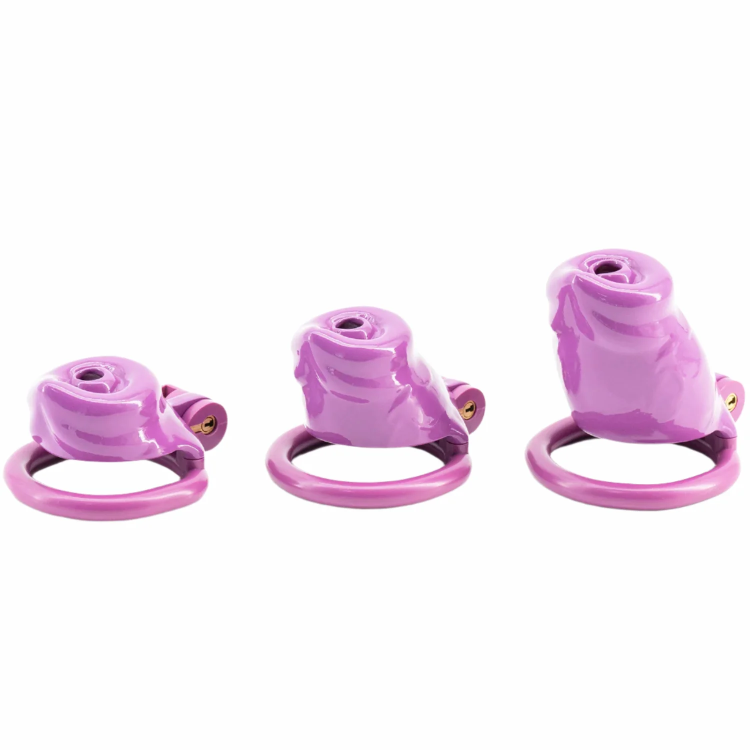BAD PUP CHASTITY CAGE - Dark Pink Resin - Image 3