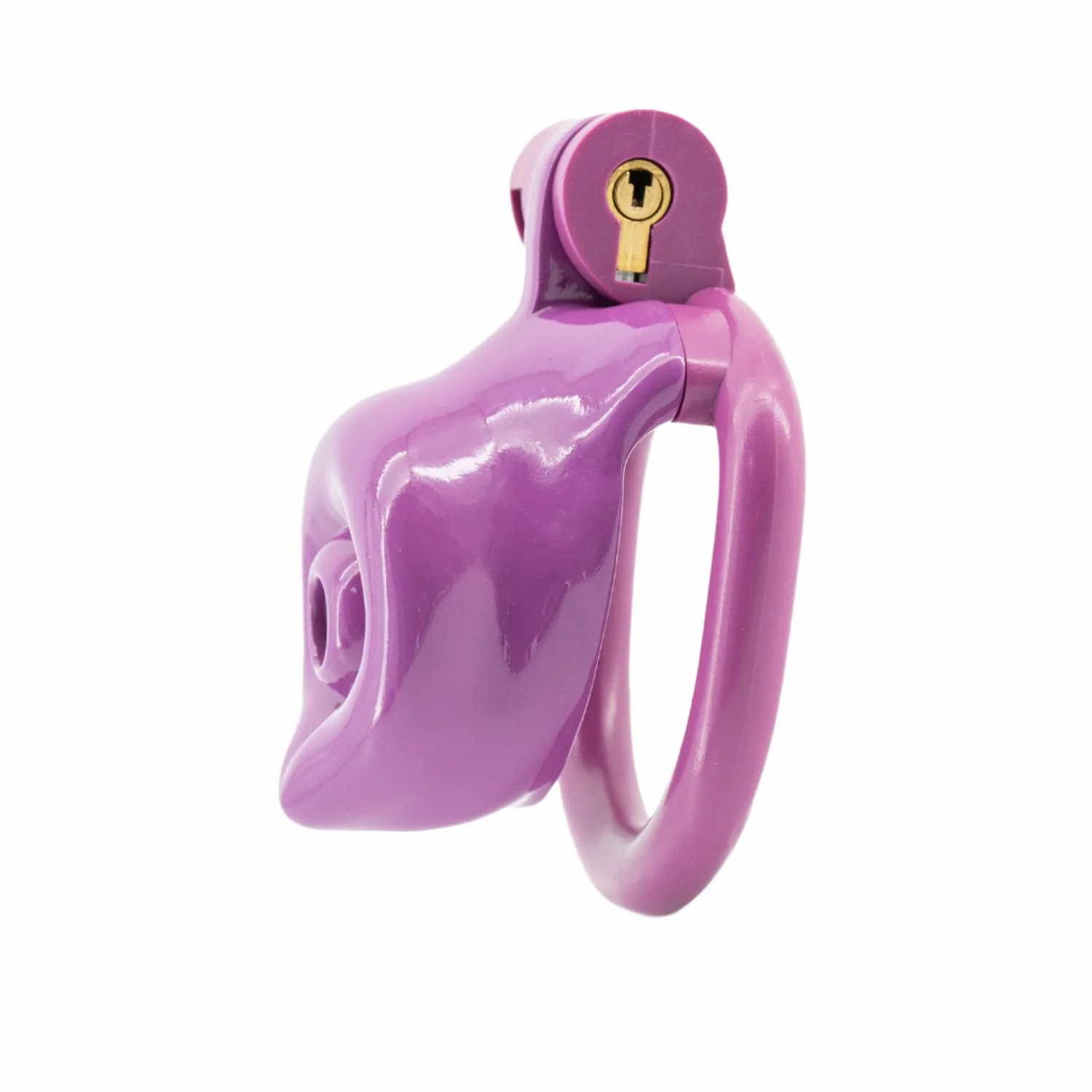 BAD PUP CHASTITY CAGE - Dark Pink Resin - Image 5