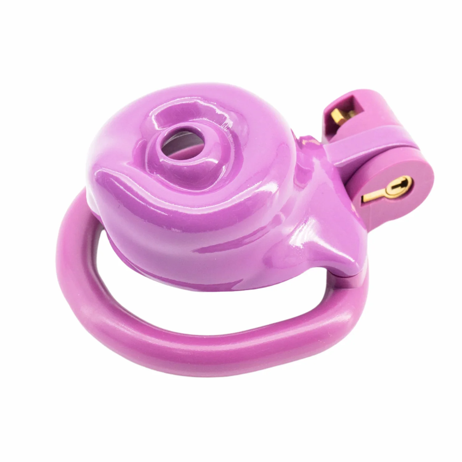 BAD PUP CHASTITY CAGE - Dark Pink Resin - Image 7