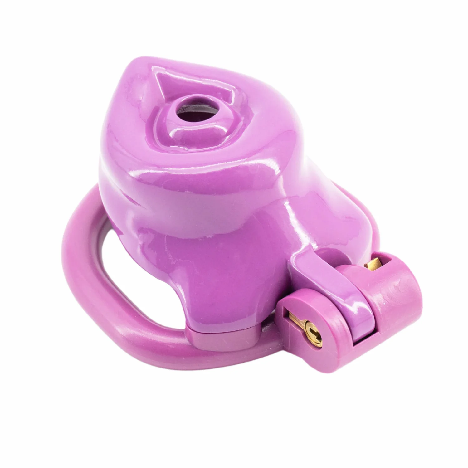 BAD PUP CHASTITY CAGE - Dark Pink Resin - Image 8