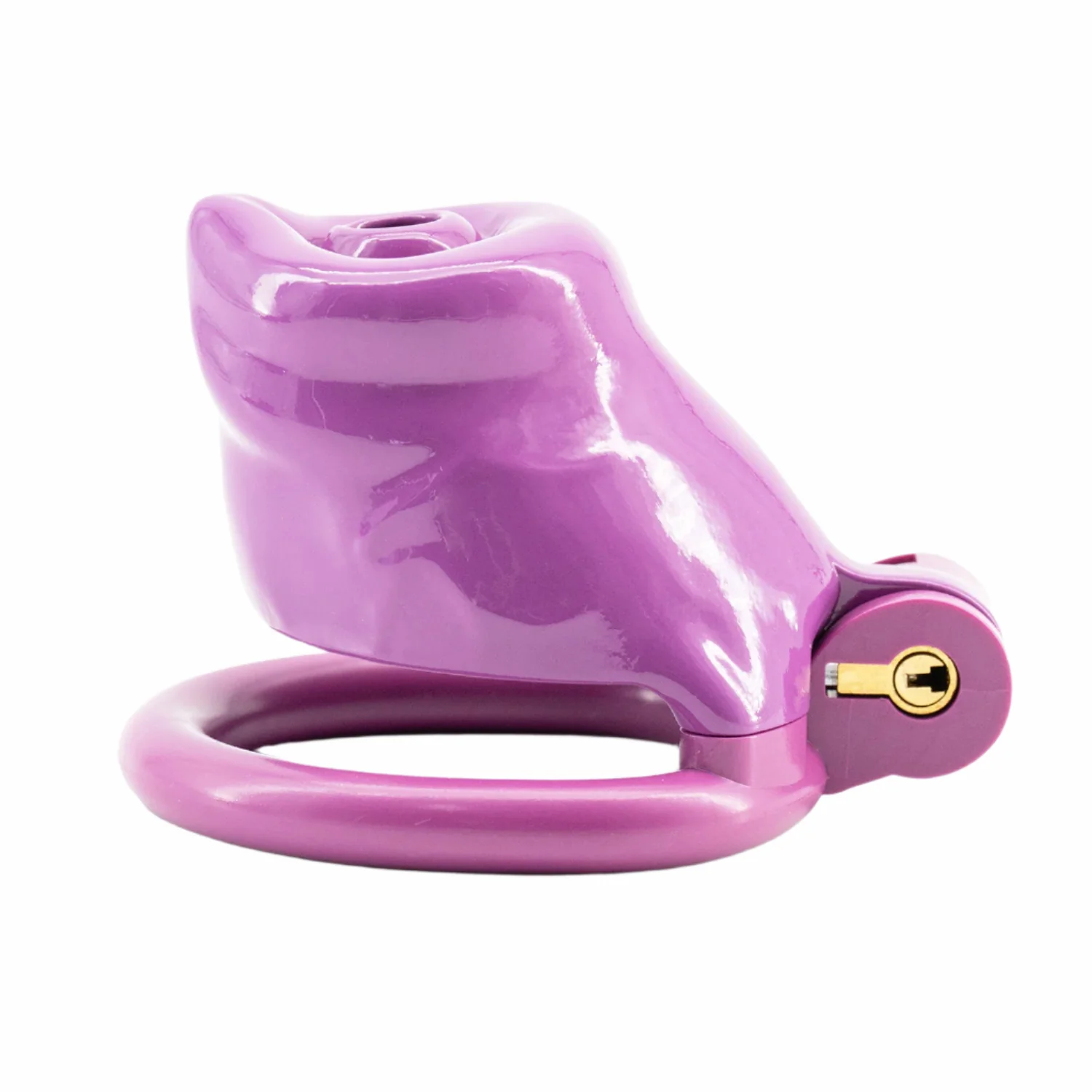 BAD PUP CHASTITY CAGE - Dark Pink Resin - Image 9