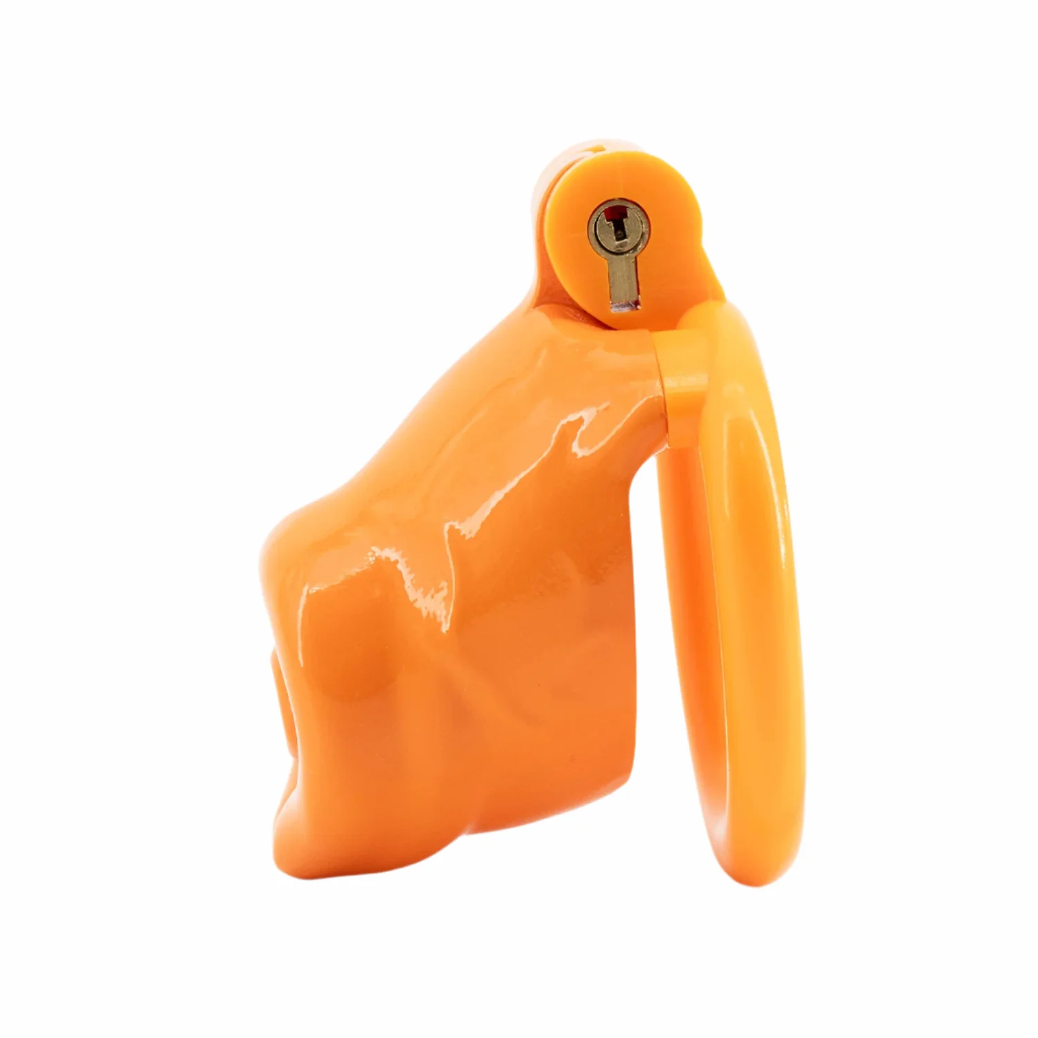 BAD PUP CHASTITY CAGE - Orange Resin - Image 19