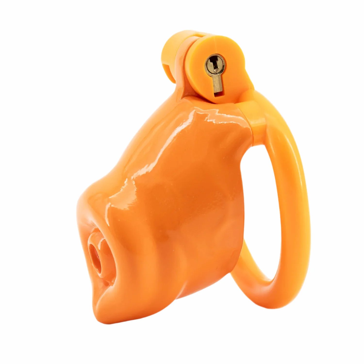 BAD PUP CHASTITY CAGE - Orange Resin - Image 24