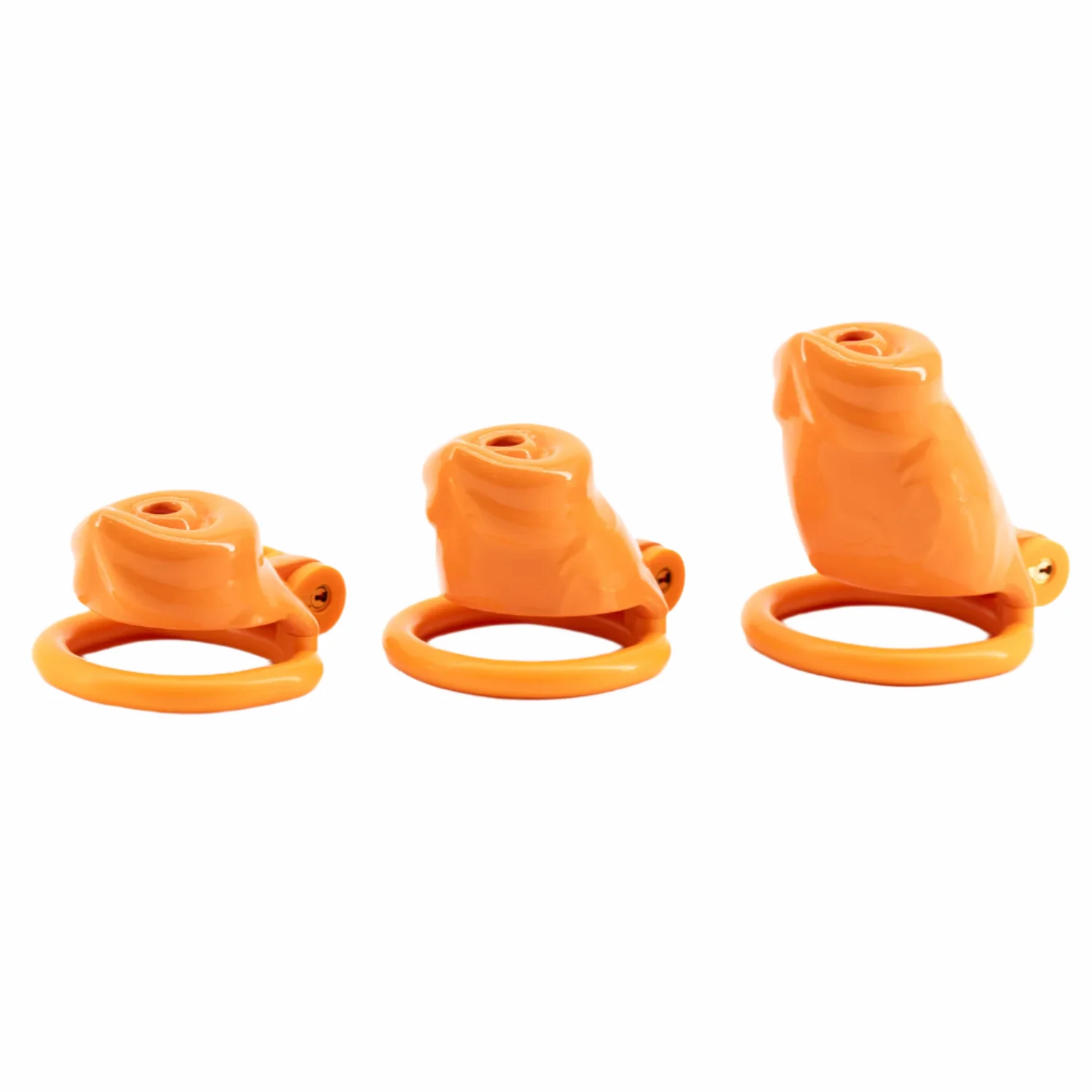 BAD PUP CHASTITY CAGE - Orange Resin - Image 3