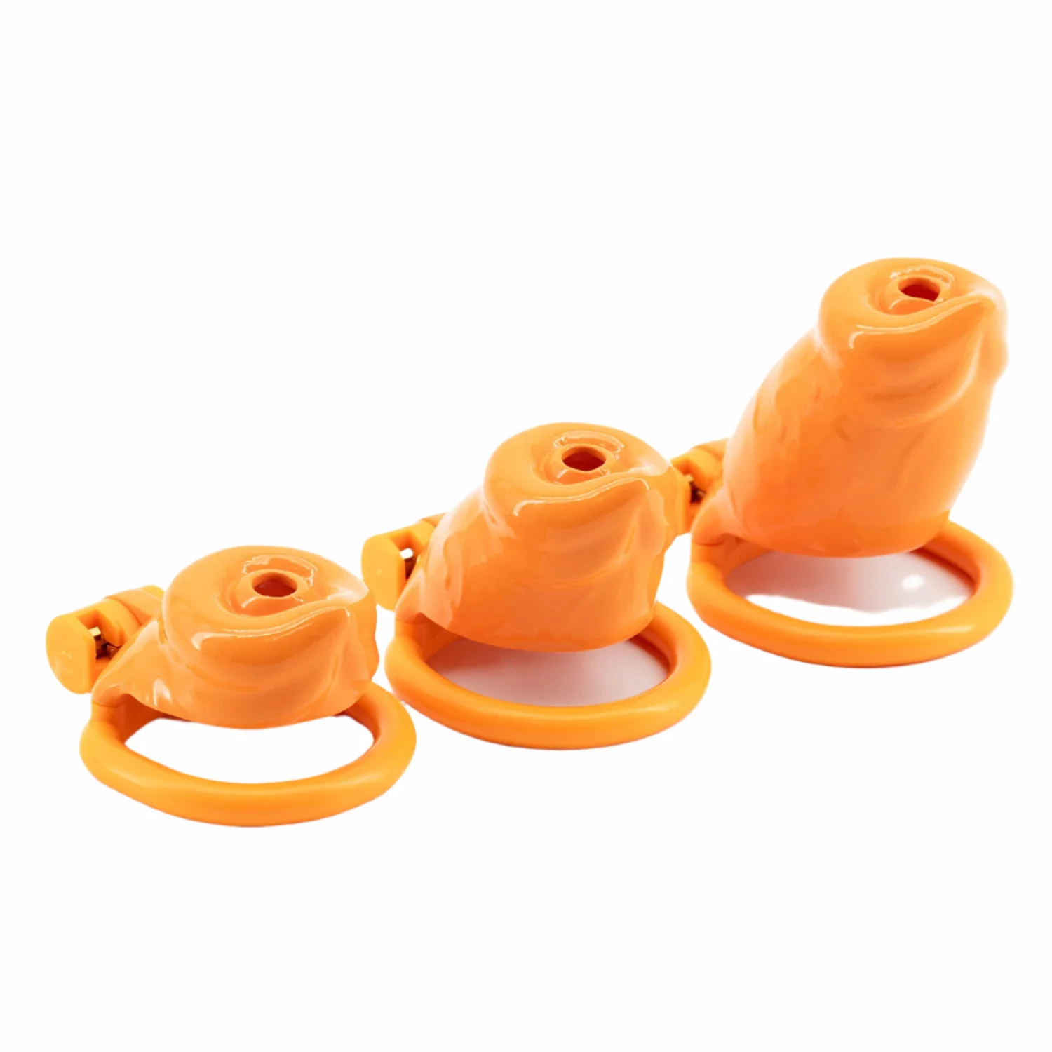 BAD PUP CHASTITY CAGE - Orange Resin - Image 4