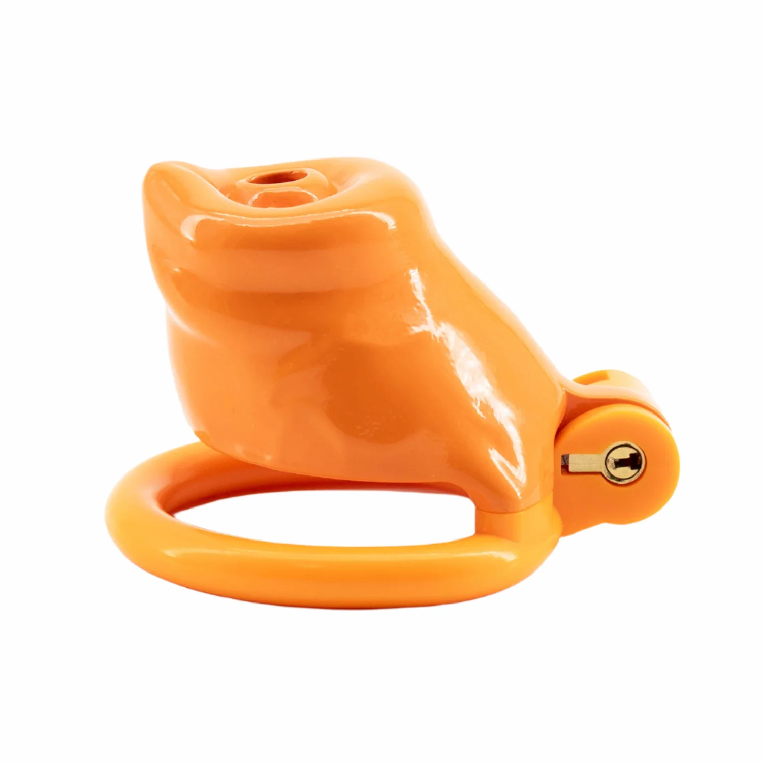 BAD PUP CHASTITY CAGE - Orange Resin - Image 8