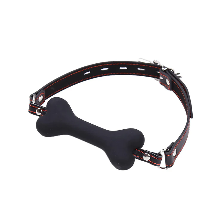 PUP TREAT BONE GAG - Black - Image 6