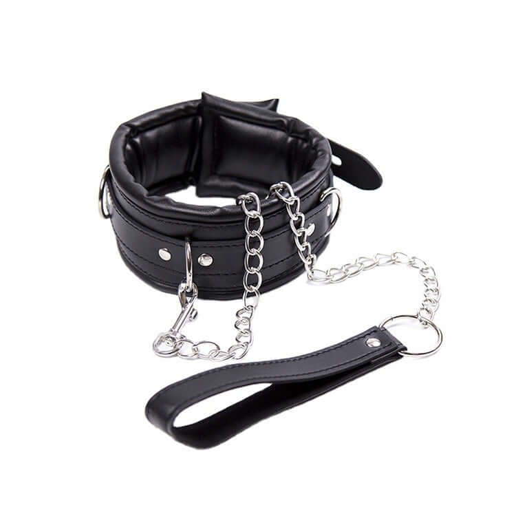 LUST PUP PADDED COLLAR & CHAIN LEASH - Image 3