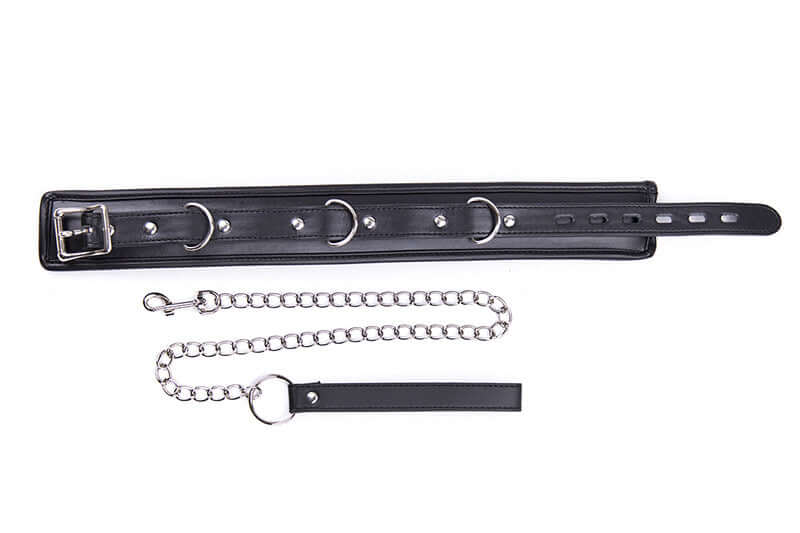LUST PUP PADDED COLLAR & CHAIN LEASH - Image 4