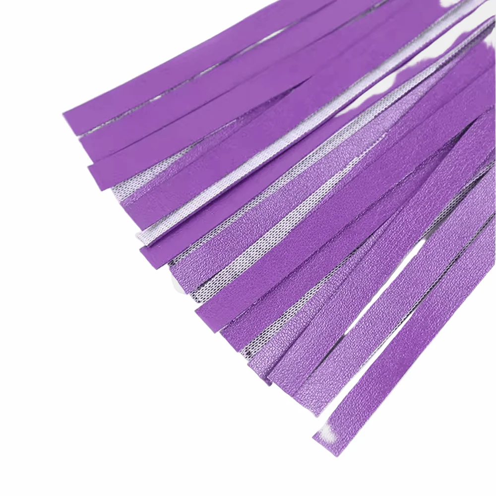 OBEDIENT PUP - Purple Wooden Grip Flogger - Image 3