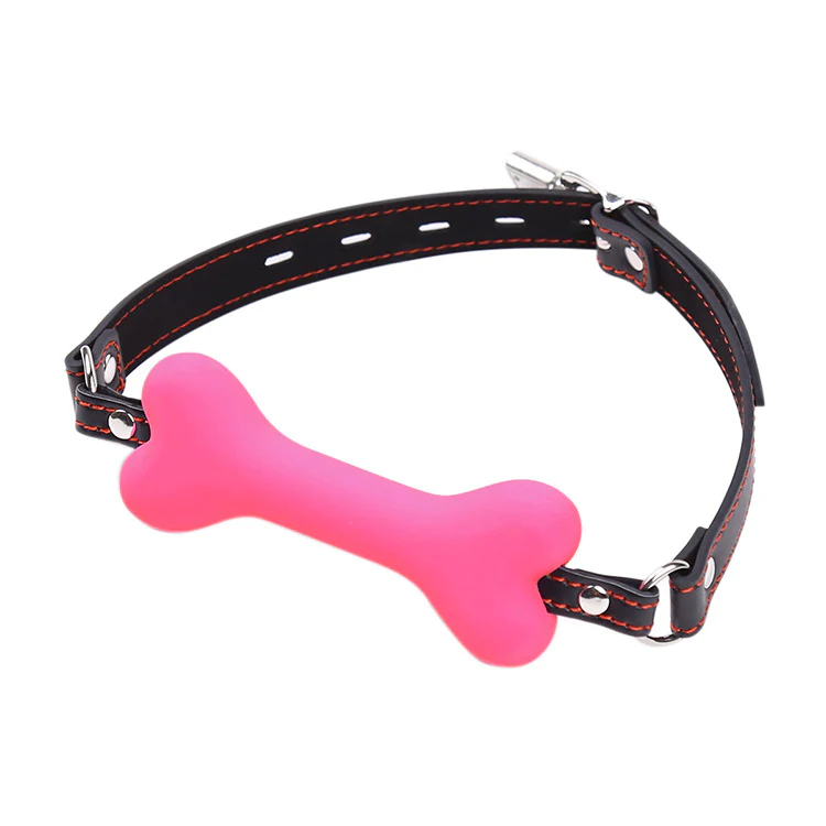 PUP TREAT BONE GAG - Pink - Image 4